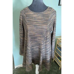 Comfy USA Multi-Color Stretch Tunic Top Size M